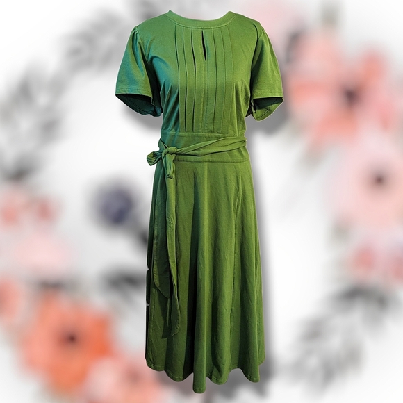 🆕 Eshakti Fit and Flare Retro Cut Midi Dress size 3X - Picture 2 of 6